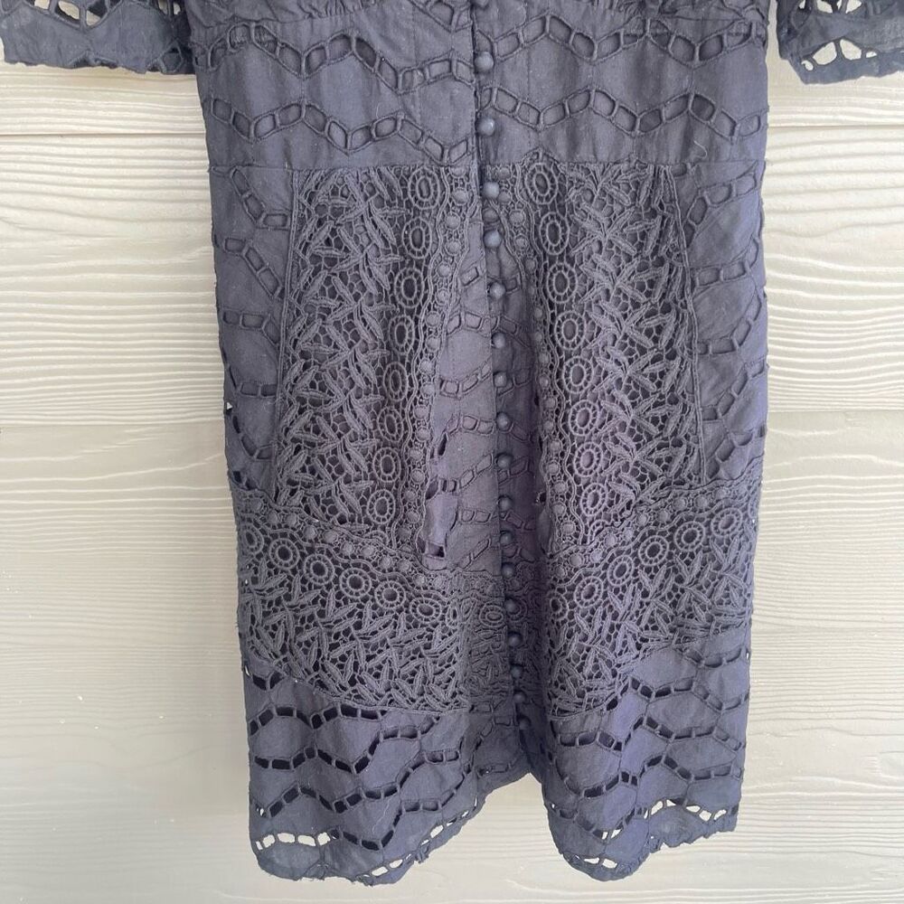 The Kooples Paris black all over lace mini dress - Picture 5 of 10